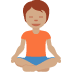 🧘🏽 person in lotus position: medium skin tone display on Twitter